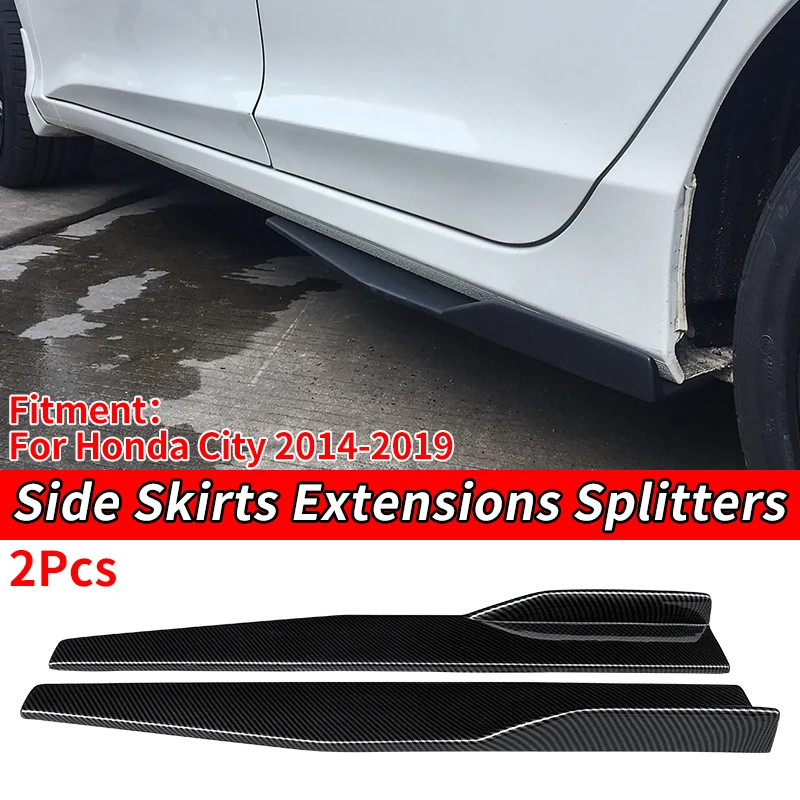 High Quality Car Side Skirt Bumper Diffuser Spoiler Aprons Wings 75cm Accessories Carbon Fiber Look ABS For Honda City 2014-2019
High Quality Car Side Skirt Bumper Diffuser Spoiler Aprons Wings 75cm Accessories Carbon Fiber Look ABS For Honda City 2014-2019