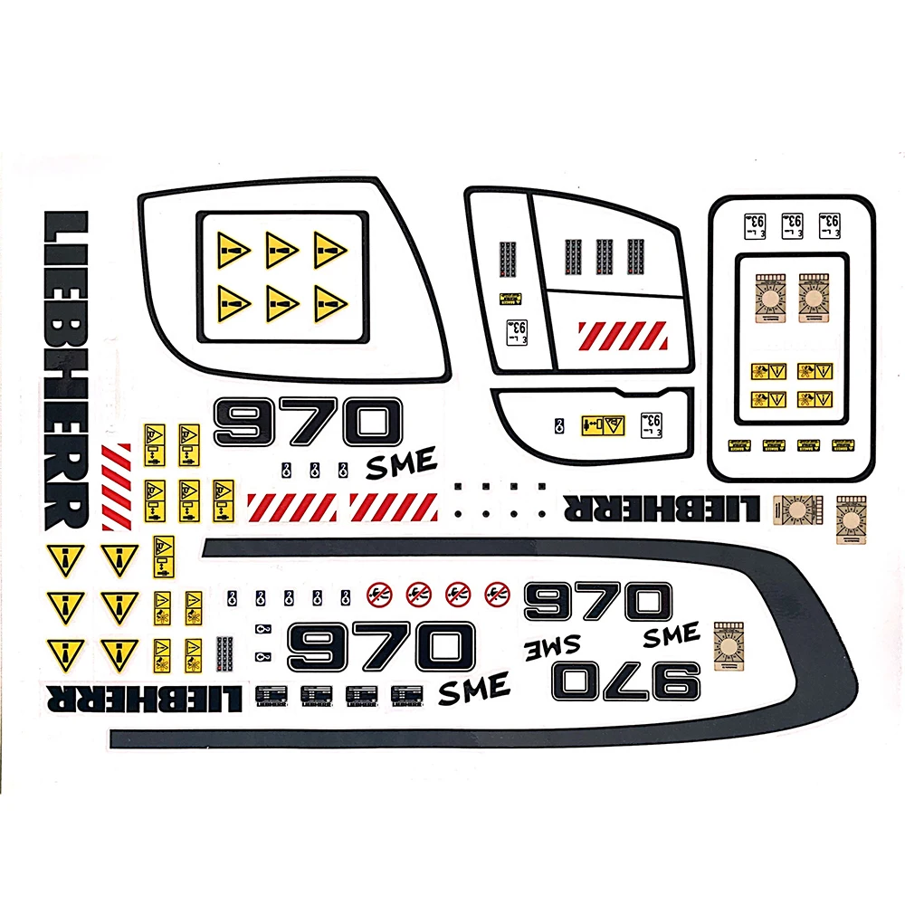 Sticker 1/14 Hydraulic Excavator Bulldozer K970 Model Decorative Sticker DIY
Sticker 1/14 Hydraulic Excavator Bulldozer K970 Model Decorative Sticker DIY
