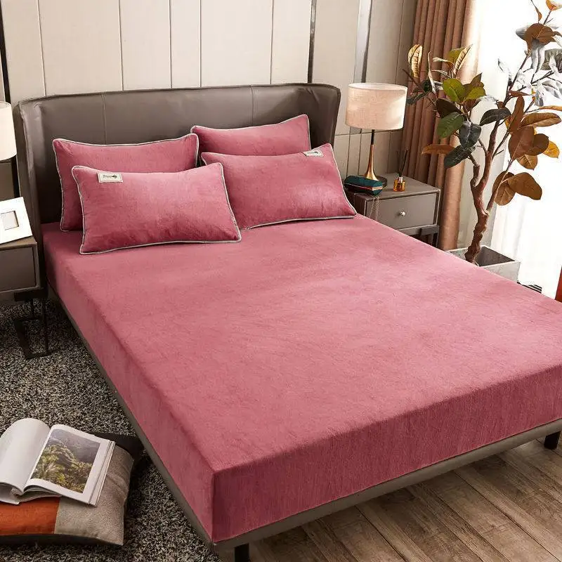 Autumn And Winter Warm Plush Fitted Sheet Fully Surrounded Elastic Fit Solid Color
Autumn And Winter Warm Plush Fitted Sheet Fully Surrounded Elastic Fit Solid Color