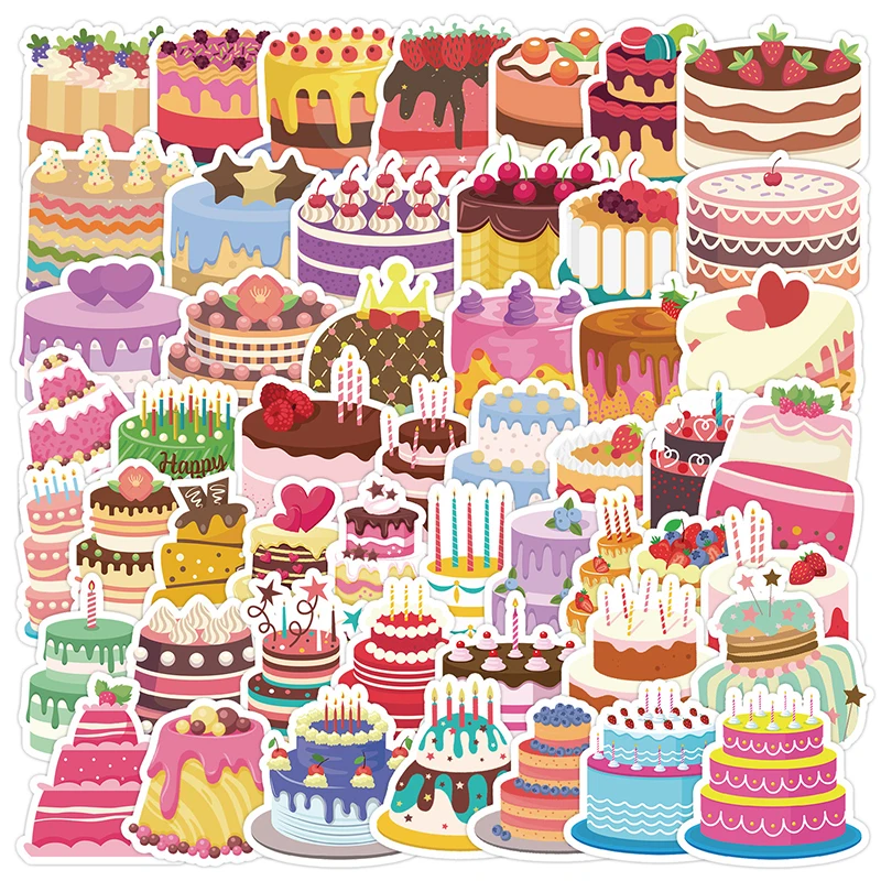50Pcs Cartoon Birthday Cake Stickers Cute DIY Waterproof Self-adhesive Sticker Scrapbooking Guitar Laptop Decal For Kids Gifts
50Pcs Cartoon Birthday Cake Stickers Cute DIY Waterproof Self-adhesive Sticker Scrapbooking Guitar Laptop Decal For Kids Gifts