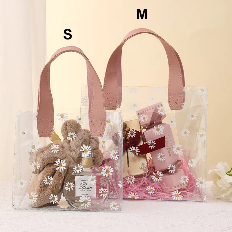 5pcs PVC Gift Bags With Handle Waterproof Transparent Shopping Bag Packaging Bag For Business,Clothes Jewelry Store Tote Bags
5pcs PVC Gift Bags With Handle Waterproof Transparent Shopping Bag Packaging Bag For Business,Clothes Jewelry Store Tote Bags
