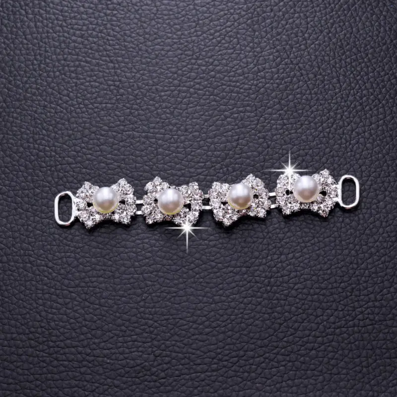 DIY 10pcs Lovely bowknot Pearl Decoration Glass Rhinestone Shoes Buckles Accessories for Bridal Bikini Connector Buckles Copper
DIY 10pcs Lovely bowknot Pearl Decoration Glass Rhinestone Shoes Buckles Accessories for Bridal Bikini Connector Buckles Copper