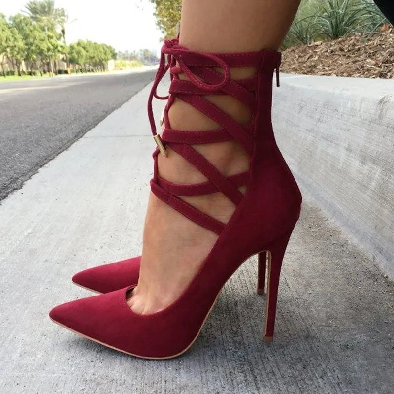 Fashionable women's shoes. Ankle buckle. About 11cm heel height. high-heeled shoes. Pointed toe pumps. Women's high heels.
Fashionable women's shoes. Ankle buckle. About 11cm heel height. high-heeled shoes. Pointed toe pumps. Women's high heels.