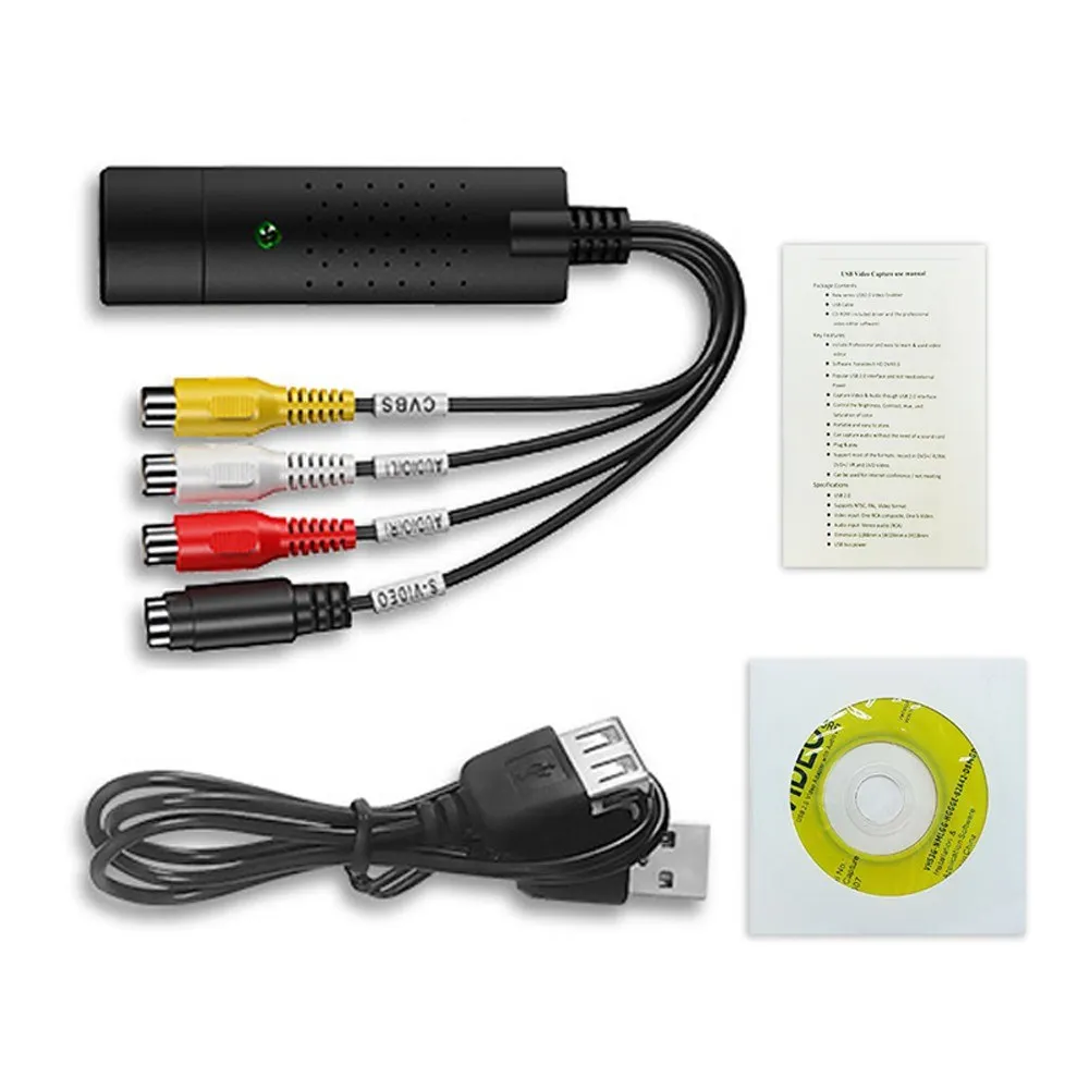VHS to Digital Converter USB 2.0 Video Converter Audio Capture Card VHS Box VHS VCR TV to
VHS to Digital Converter USB 2.0 Video Converter Audio Capture Card VHS Box VHS VCR TV to
