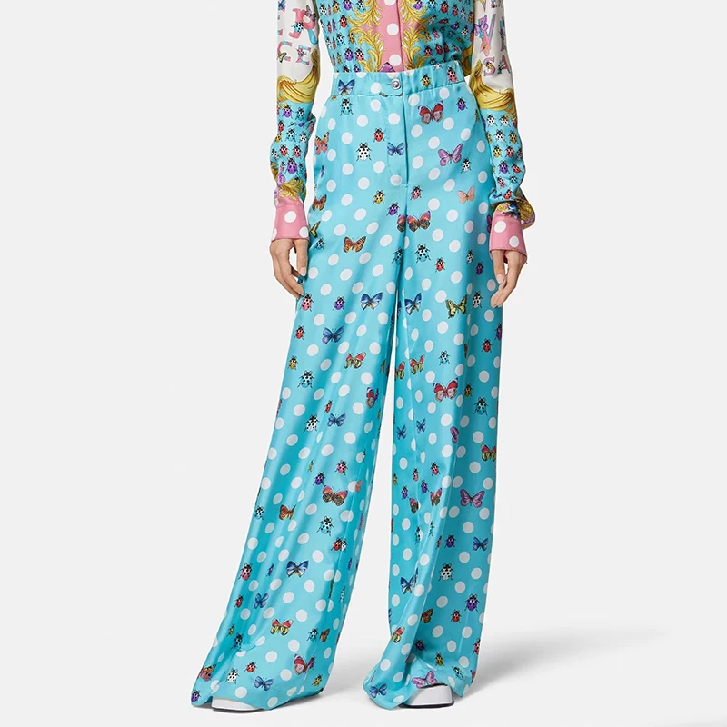 Printed wide-legged pants 2023 new color bump polka dot casual pants fashionable and versatile high waist straight ladies pants
Printed wide-legged pants 2023 new color bump polka dot casual pants fashionable and versatile high waist straight ladies pants