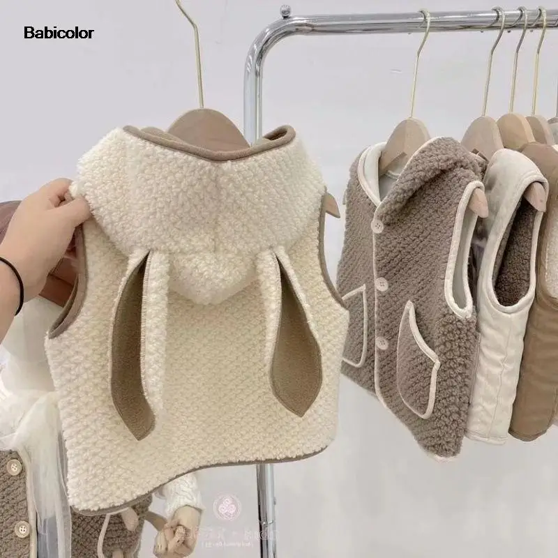 2022 детский жилет осенне-зимний жилет с капюшоном из овечьей шерсти детский жилет в иностранном стиле От 1 до 6 лет спортивные пальто 
2022 детский жилет осенне-зимний жилет с капюшоном из овечьей шерсти детский жилет в иностранном стиле От 1 до 6 лет спортивные пальто