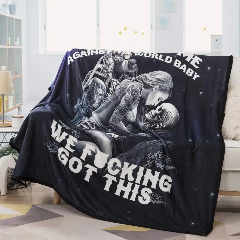 Meikeren Ride or Die Motorcycle Biker Lovers Luxury Royal Plush Blanket Suitable for Livingroom Bedroom Warm Blanket
Meikeren Ride or Die Motorcycle Biker Lovers Luxury Royal Plush Blanket Suitable for Livingroom Bedroom Warm Blanket