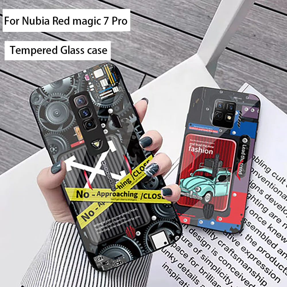 Trendy Case For Nubia Red magic 7Pro Tempered Glass Hard Back Cover Cases For Nubia Red magic 7 Pro Prottective shell
Trendy Case For Nubia Red magic 7Pro Tempered Glass Hard Back Cover Cases For Nubia Red magic 7 Pro Prottective shell