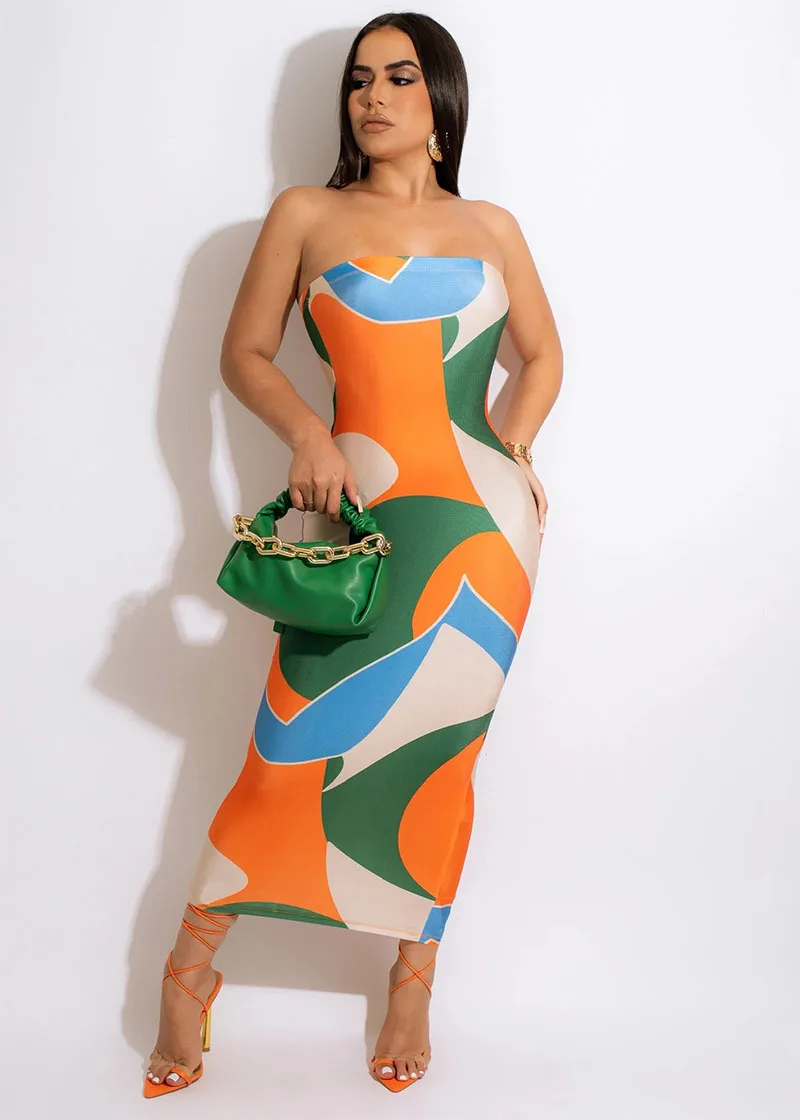 2022 European and American Independent Station Print Sleeveless Mid-Length Wrap Breast Dress
2022 European and American Independent Station Print Sleeveless Mid-Length Wrap Breast Dress