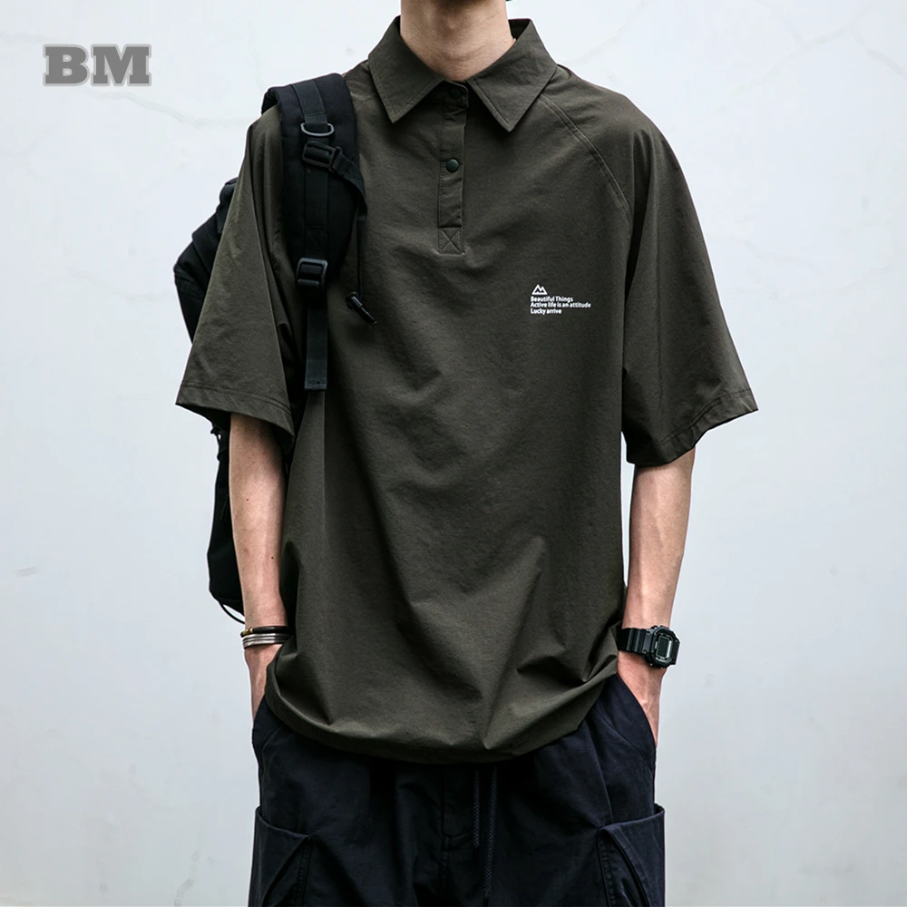 Summer Japanese Streetwear Trend Polo Shirt Men Clothing Harajuku High Quality Casual T Shirt Fashion Short Sleeve Tee Kpop Tops
Summer Japanese Streetwear Trend Polo Shirt Men Clothing Harajuku High Quality Casual T Shirt Fashion Short Sleeve Tee Kpop Tops