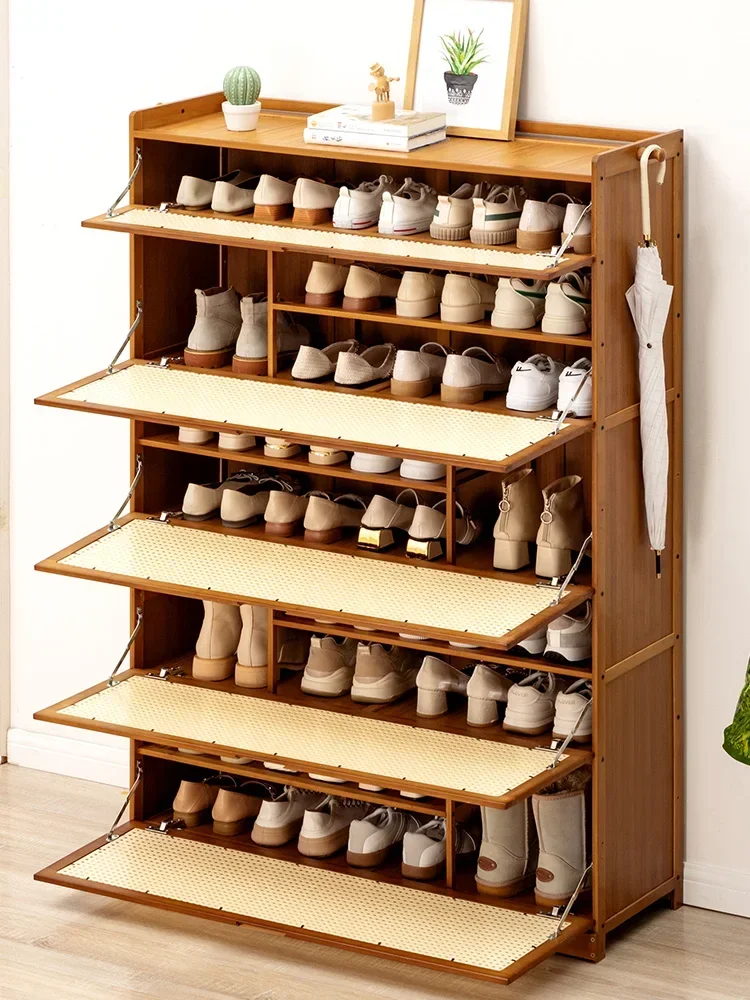 Shoe Cabinet Home Doorway Shoe Rack Simple Ultra-Thin Storage Fantastic Space-Saving Solid Wood Home Entrance Cabinet
Shoe Cabinet Home Doorway Shoe Rack Simple Ultra-Thin Storage Fantastic Space-Saving Solid Wood Home Entrance Cabinet