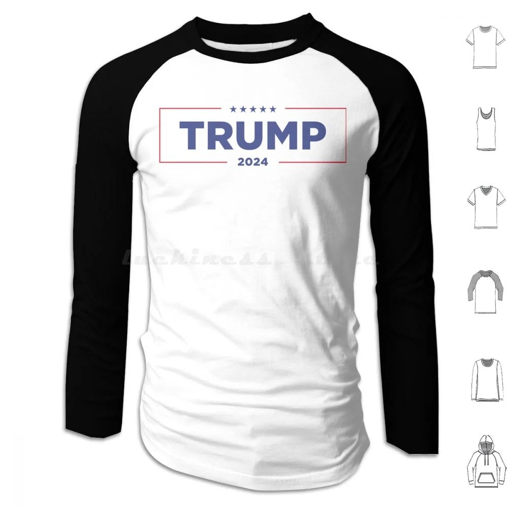 

Толстовки с капюшоном с изображением Трампа и длинным рукавом, 2024, 2024, Дональд, Дональд, Трамп, президент Трампа, Пус