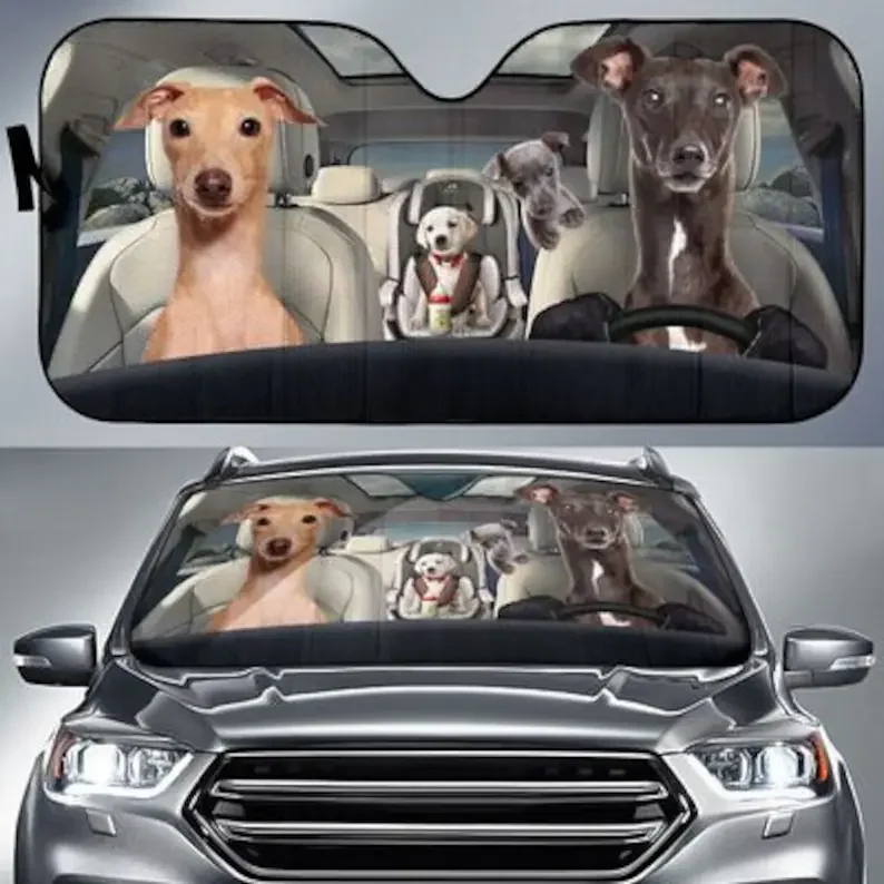 Greyhound Family Funny Safe Driver Auto Sun Shade Auto Cover Protector Window, Custom Animal Pattern Sunshade,
Greyhound Family Funny Safe Driver Auto Sun Shade Auto Cover Protector Window, Custom Animal Pattern Sunshade,