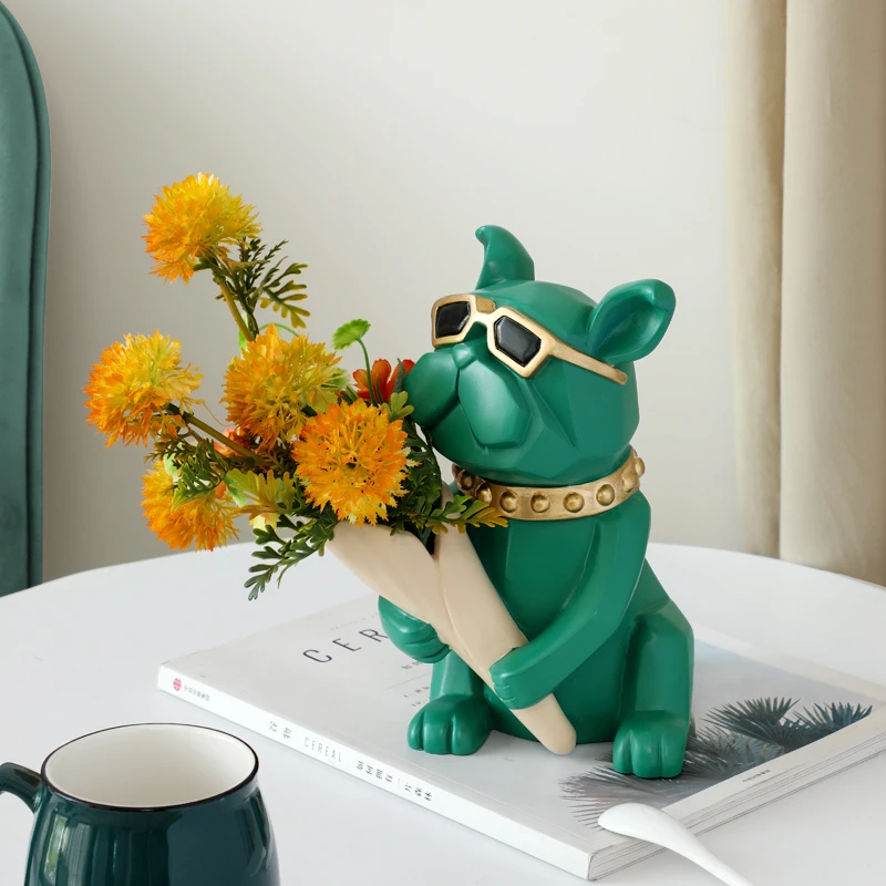 French Bulldog Statue Vase for Flower Cool Dog Vase Decoration home, Room Décor Couples Gifts Flower Vase Art Sculpture Dog
French Bulldog Statue Vase for Flower Cool Dog Vase Decoration home, Room Décor Couples Gifts Flower Vase Art Sculpture Dog