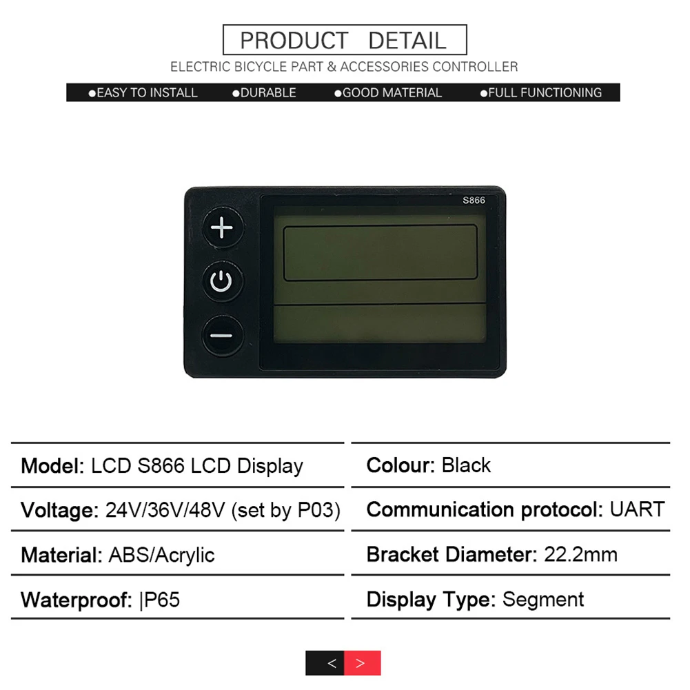 24-48V 17A 250/350W Sine Wave Controller+S866 Display For Electric Scooter Replaement Part Ebike Cycling Accessories
24-48V 17A 250/350W Sine Wave Controller+S866 Display For Electric Scooter Replaement Part Ebike Cycling Accessories