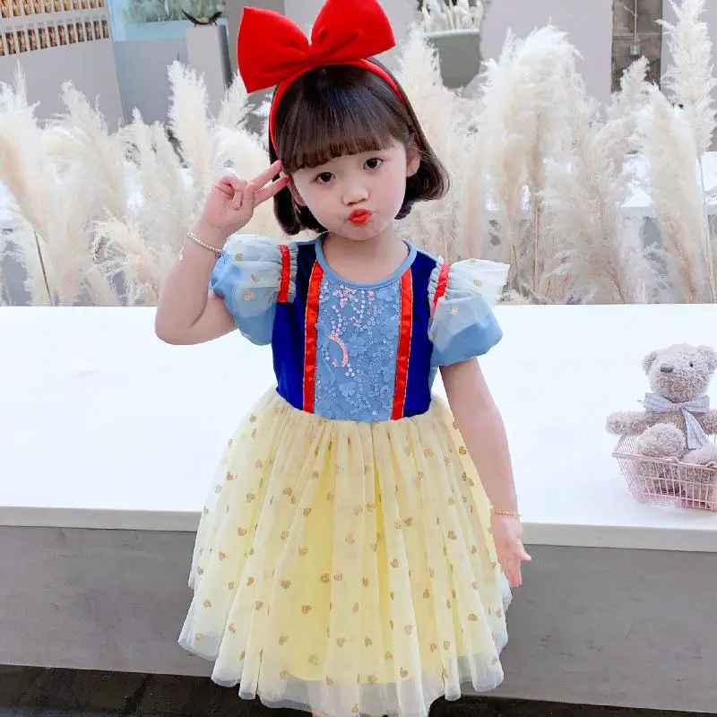 Fancy Snow White Costume For Children Halloween Cosplay Clothing Disguise Classic Princess Clothes Snow White Party Dress Girl
Fancy Snow White Costume For Children Halloween Cosplay Clothing Disguise Classic Princess Clothes Snow White Party Dress Girl
