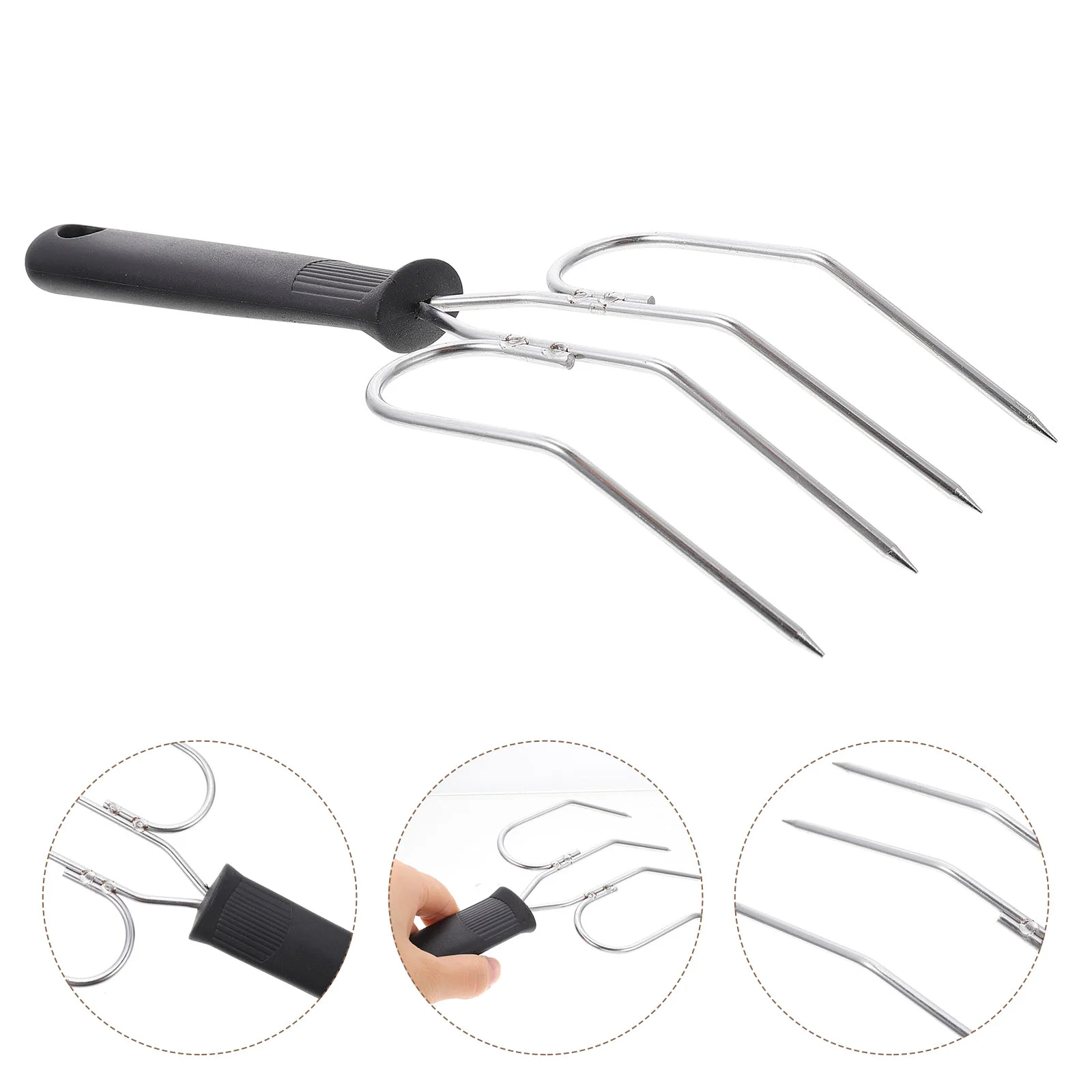 Practical Turkey Lifter Fork Thanksgiving Turkey Grilled Fork Stainless Steel BBQ Fork
Practical Turkey Lifter Fork Thanksgiving Turkey Grilled Fork Stainless Steel BBQ Fork