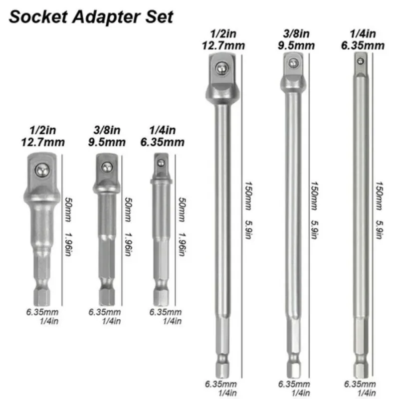 Набор удлинителей для дрели LETIITTGOO, 6 шт., хромованадиевая сталь
Набор удлинителей для дрели LETIITTGOO, 6 шт., хромованадиевая сталь