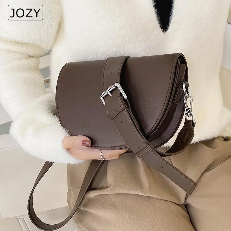 Retro Solid Color Saddle Bag High Quality Leather Shoulder Bags for Women 2022 New Simple Ladies Crossbody Bag Designer Handbags
Retro Solid Color Saddle Bag High Quality Leather Shoulder Bags for Women 2022 New Simple Ladies Crossbody Bag Designer Handbags