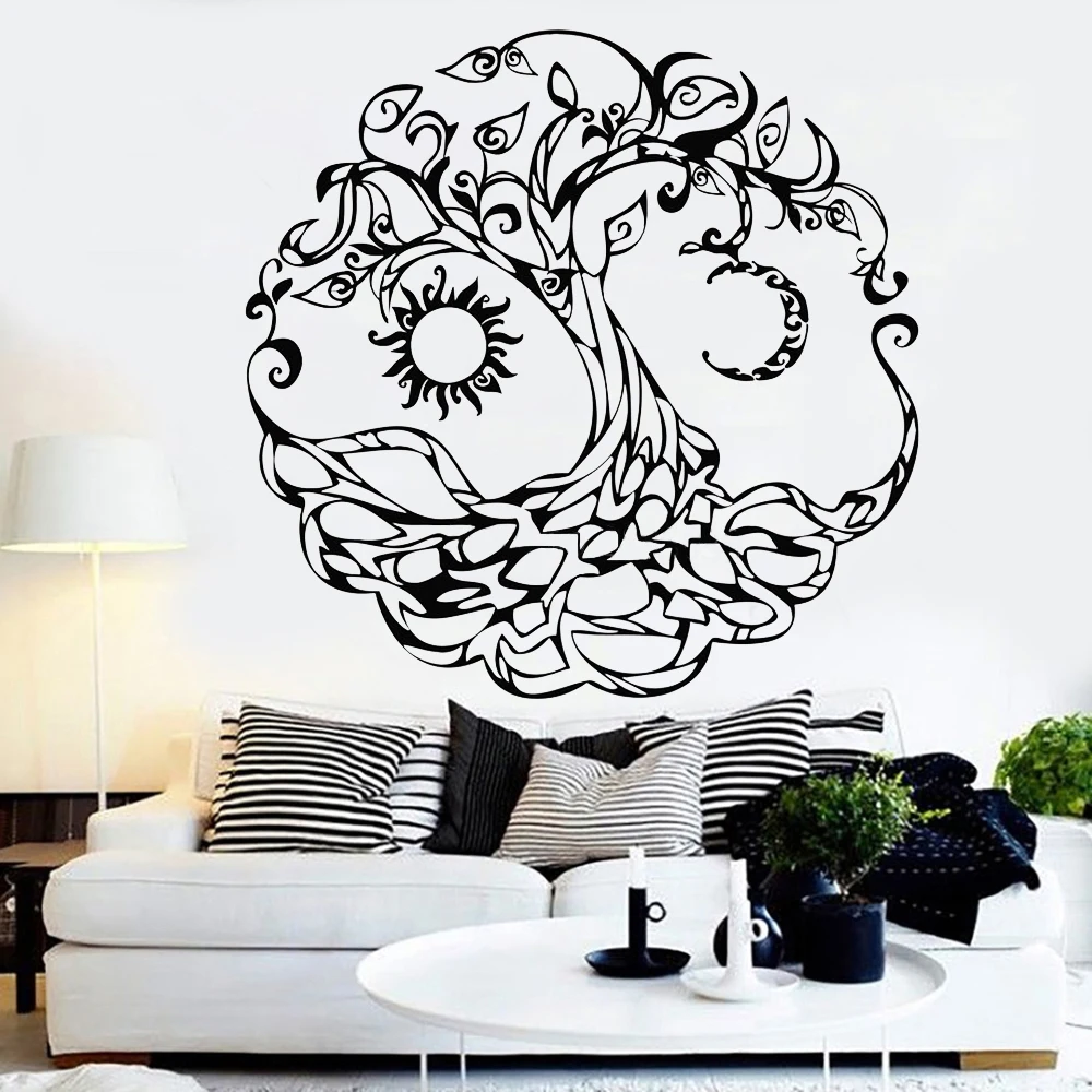 Tree of Life Wall Sticker Abstract Symbol Moon Sun Day Night Vinyl Decal Living Room TV Background Art Decor
Tree of Life Wall Sticker Abstract Symbol Moon Sun Day Night Vinyl Decal Living Room TV Background Art Decor