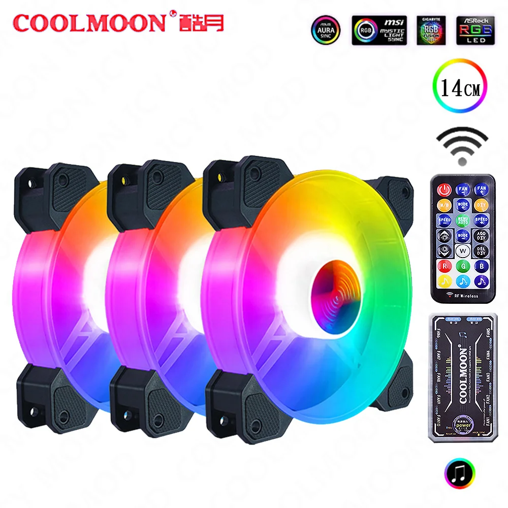 COOLMOON 140 мм чехол для вентиляторов A-RGB вентилятор шасси 140*140 кулер для воды 14 см RGB вентилятор 39,5cfm AURA SYNC маленький 6PIN дистанционный концентрат...
COOLMOON 140 мм чехол для вентиляторов A-RGB вентилятор шасси 140*140 кулер для воды 14 см RGB вентилятор 39,5cfm AURA SYNC маленький 6PIN дистанционный концентрат...