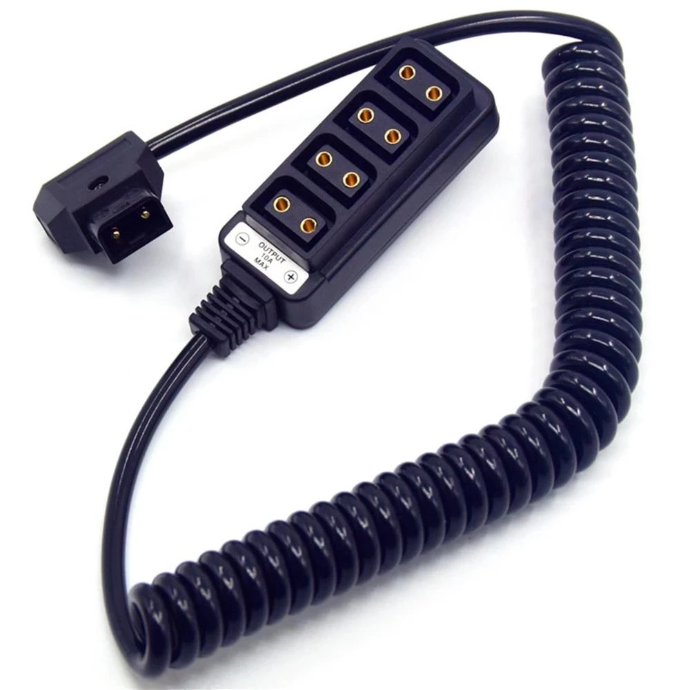Power Supply Distributor Spring Cable D-Tap Male To 4-Port P-Tap Female Hub Adapter Splitter For ARRI/RED/SONY Camera
Power Supply Distributor Spring Cable D-Tap Male To 4-Port P-Tap Female Hub Adapter Splitter For ARRI/RED/SONY Camera