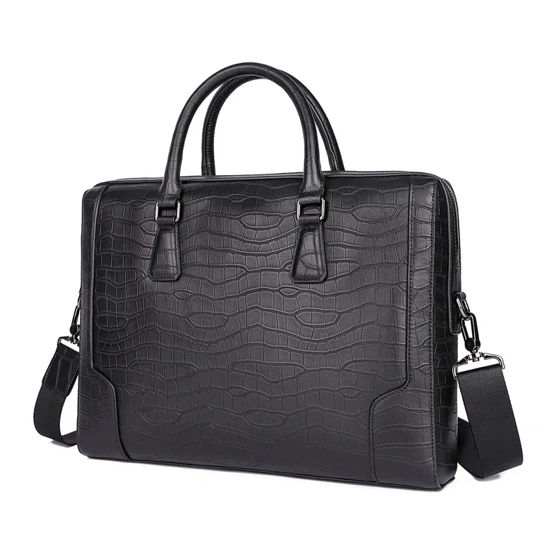 Black Alligator Pattern Genuine Leather A4 Office Executive 14‘’ Laptop Men Briefcase Messenger Bag Portfolio Handbag M7424
Black Alligator Pattern Genuine Leather A4 Office Executive 14‘’ Laptop Men Briefcase Messenger Bag Portfolio Handbag M7424