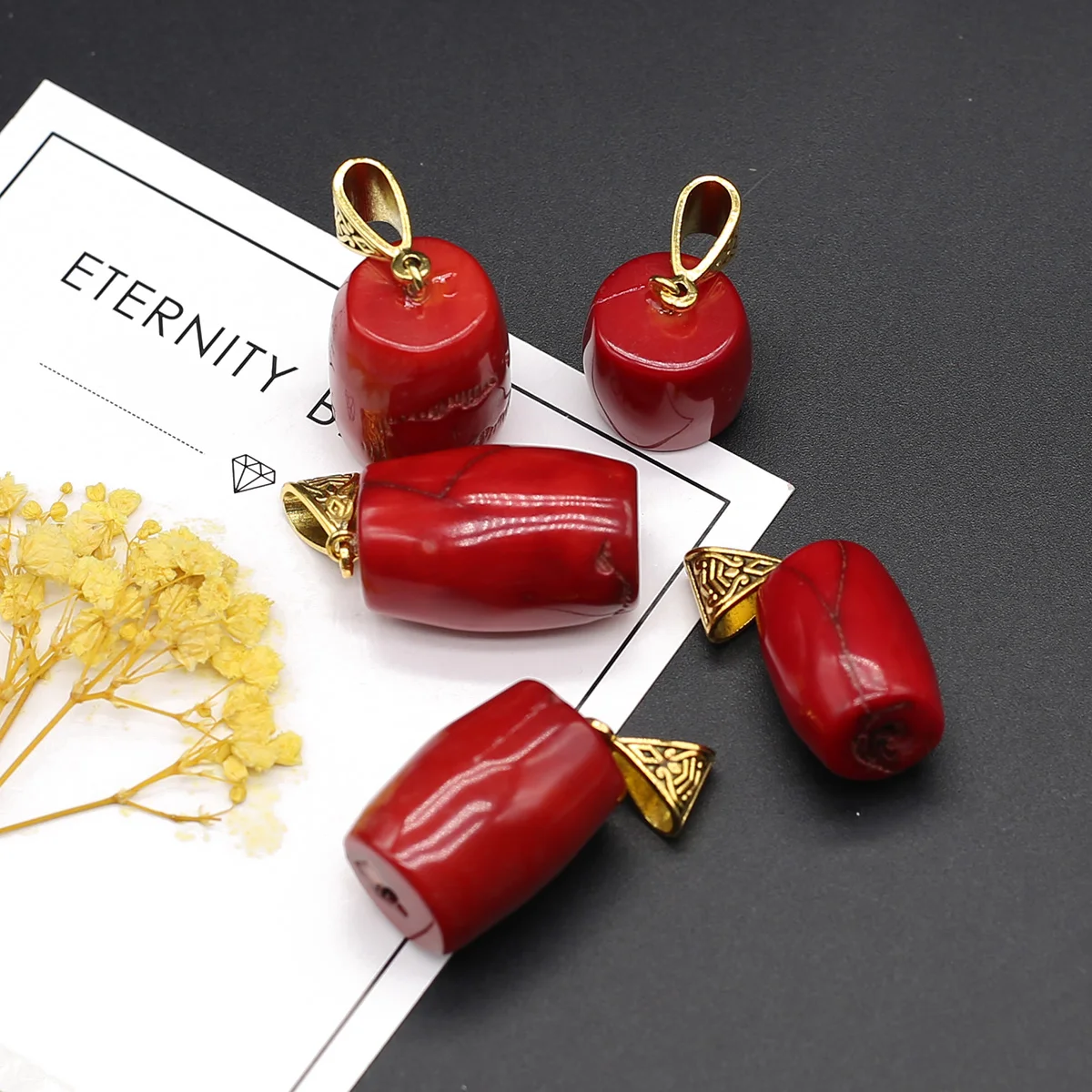 Natural Sea Bamboo Red Coral Waist Drum Shape Exquisite Pendant for Women Men DIY Jewelry Making Necklace Accessories Gift 1pcs
Natural Sea Bamboo Red Coral Waist Drum Shape Exquisite Pendant for Women Men DIY Jewelry Making Necklace Accessories Gift 1pcs