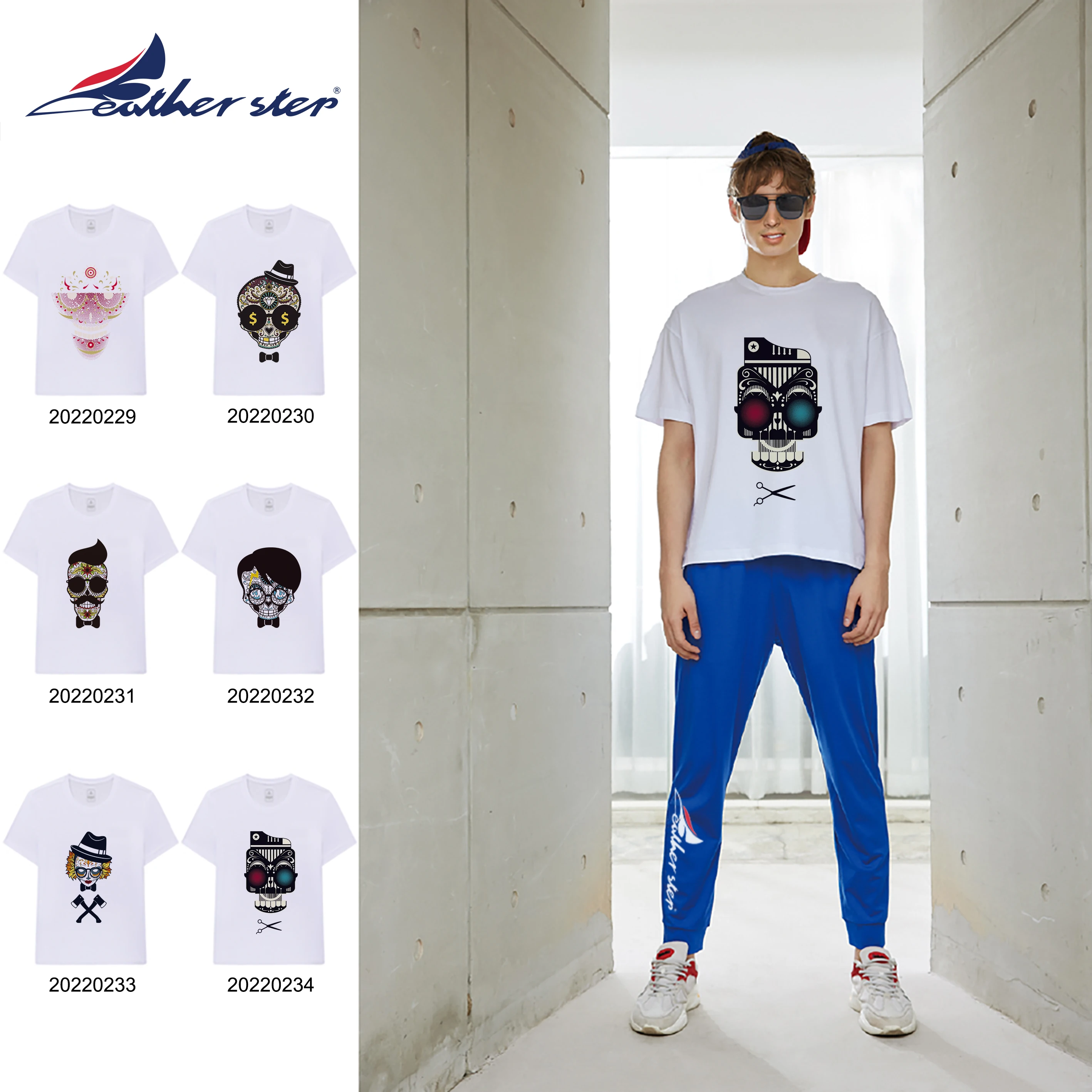 Feather Step Summer Skull Men Light Color T Shirt New Official Band Women Graphic Cartoon Alien Pattern Ladies Tops Cloth
Feather Step Summer Skull Men Light Color T Shirt New Official Band Women Graphic Cartoon Alien Pattern Ladies Tops Cloth