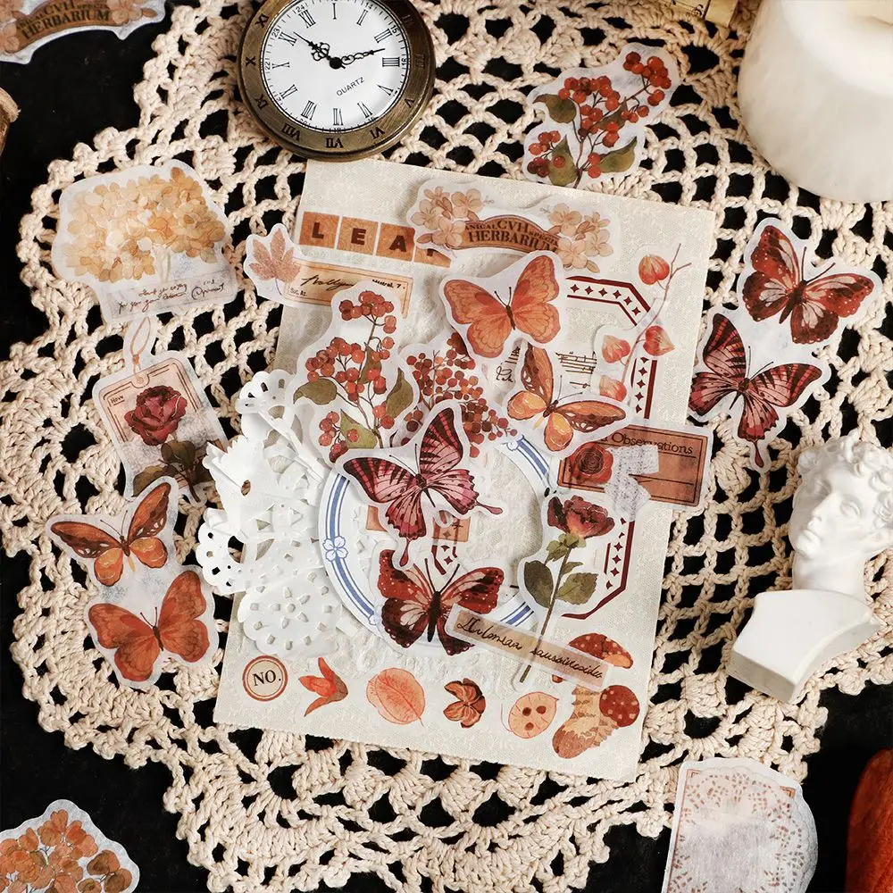 30Pcs Vintage Plant Butterfly Stickers DIY Diary Junk Journal Decoration Collage Letter Album Scrapbooking Label Sticker
30Pcs Vintage Plant Butterfly Stickers DIY Diary Junk Journal Decoration Collage Letter Album Scrapbooking Label Sticker