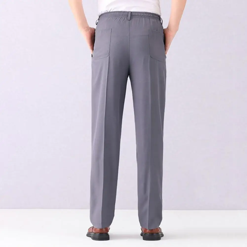 Trendy Trousers Ice Silk Men Pants Solid Color Plus Size Middle Aged And Elderly Trousers Commute
Trendy Trousers Ice Silk Men Pants Solid Color Plus Size Middle Aged And Elderly Trousers Commute