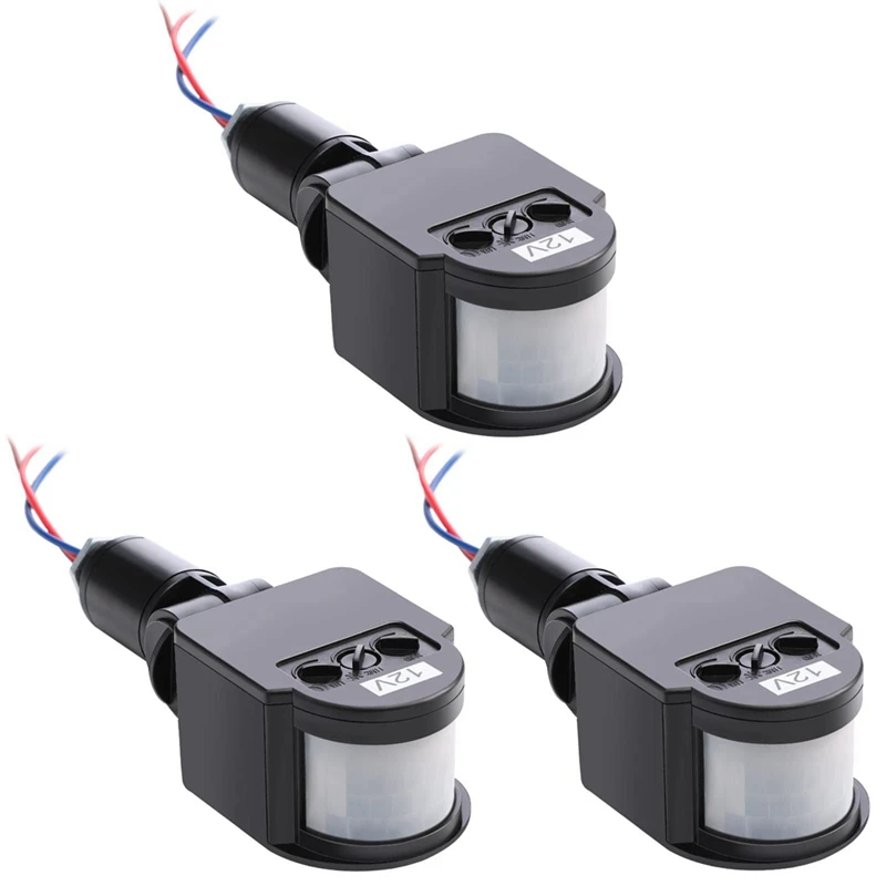 3 Pcs Black Motion Detectors Motion Sensor Light Switch Outdoor Pir Direct Current 12V Motion Sensor Pir Sensor
3 Pcs Black Motion Detectors Motion Sensor Light Switch Outdoor Pir Direct Current 12V Motion Sensor Pir Sensor