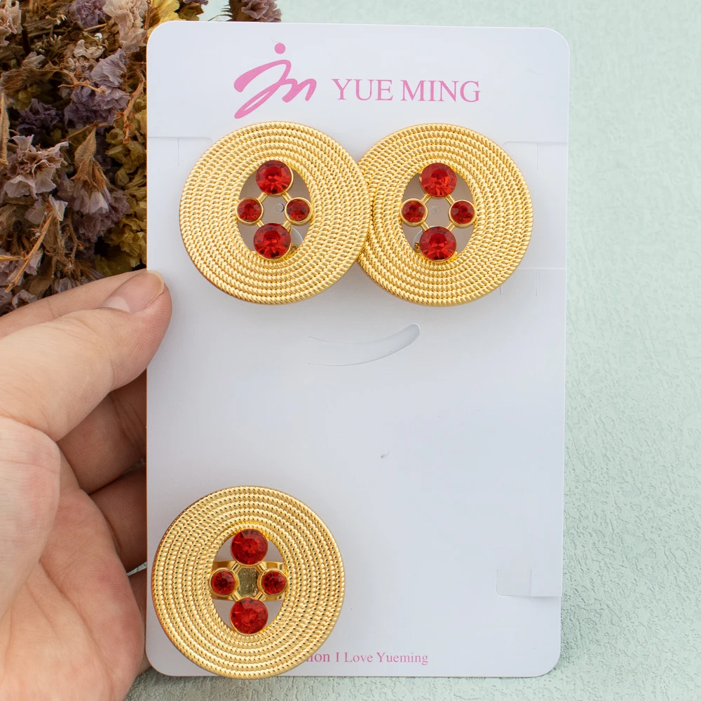 Fashion Gold Color Earrings Ring Jewelry Set for Women Christmas Gift Red Zircon Earrings Ring African Dubai Girl Lady Jewelry
Fashion Gold Color Earrings Ring Jewelry Set for Women Christmas Gift Red Zircon Earrings Ring African Dubai Girl Lady Jewelry
