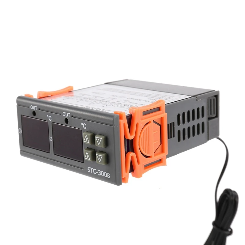 3X Stc-3008 110-220V Dual Digital Thermostat Temperature Controller For Incubator Thermostat Hygrometer Dehumidifier
3X Stc-3008 110-220V Dual Digital Thermostat Temperature Controller For Incubator Thermostat Hygrometer Dehumidifier