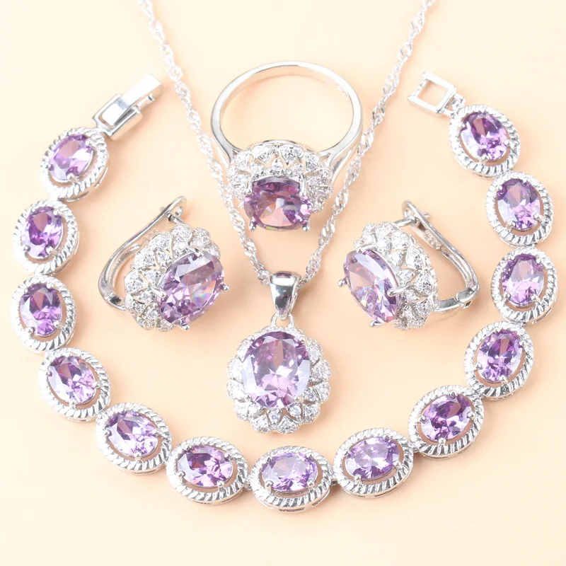 Wedding Sets Natural Crystal Decoration 925 Silver Clip Earrings Necklace And Pendant Bracelet Ring For Women Jewelry
Wedding Sets Natural Crystal Decoration 925 Silver Clip Earrings Necklace And Pendant Bracelet Ring For Women Jewelry
