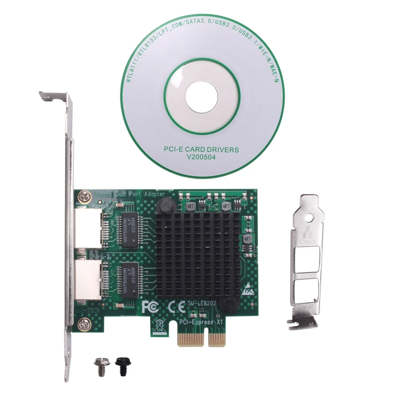 Гигабитная сетевая карта Pcie, 2 порта RJ45, Lan-адаптер 2,5 ГГц, 10/100 Мбит/с, контроллер ROS Ethernet для рабочего стола
Гигабитная сетевая карта Pcie, 2 порта RJ45, Lan-адаптер 2,5 ГГц, 10/100 Мбит/с, контроллер ROS Ethernet для рабочего стола