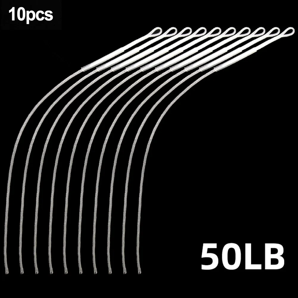 10pcs Fishing Nylon Braided Leader Fly Fishing Loop Connector 20LB 30LB 50LB Pulling Force Fly Line Loop Connectors Tackle Tools
10pcs Fishing Nylon Braided Leader Fly Fishing Loop Connector 20LB 30LB 50LB Pulling Force Fly Line Loop Connectors Tackle Tools
