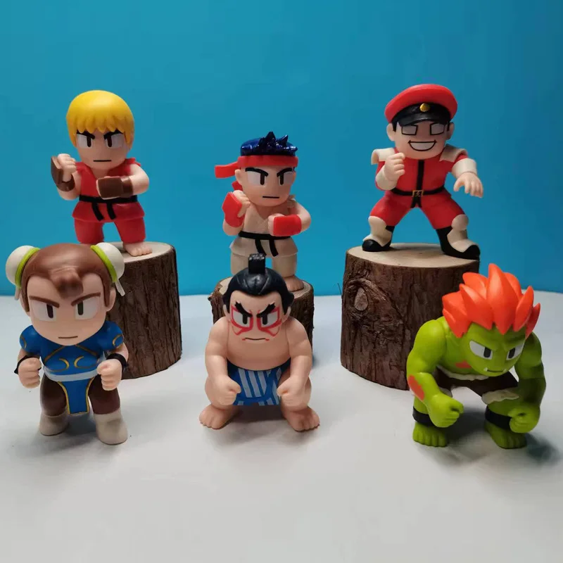 Street Fightting Anime Figures Six Q-version Fighting Characters Model Cartoon Garage Kits PVC Board Games Toys Holiday Gifts
Street Fightting Anime Figures Six Q-version Fighting Characters Model Cartoon Garage Kits PVC Board Games Toys Holiday Gifts