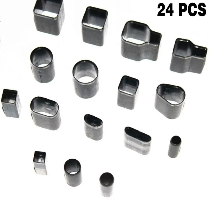 24PCS Shaped Style Hole Hollow Punch Cutter Set Punching Tool For Circular Holes Square Holes Holster Elliptical Holes
24PCS Shaped Style Hole Hollow Punch Cutter Set Punching Tool For Circular Holes Square Holes Holster Elliptical Holes
