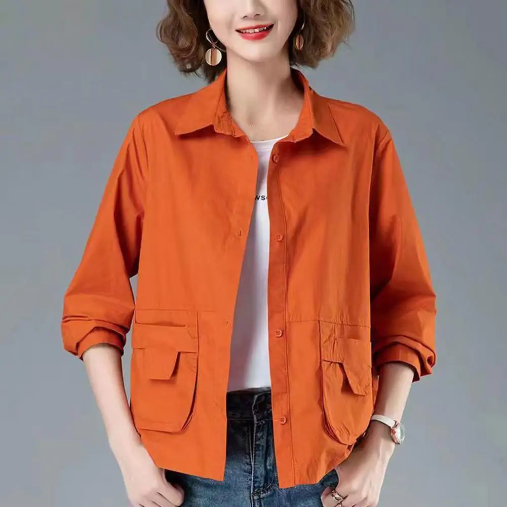Thin Jackets for Women 2022 Autumn Fashion Casual Cardigan Windbreaker Female Lapel Long Sleeve Pockets Jacket Coats chaquetas
Thin Jackets for Women 2022 Autumn Fashion Casual Cardigan Windbreaker Female Lapel Long Sleeve Pockets Jacket Coats chaquetas