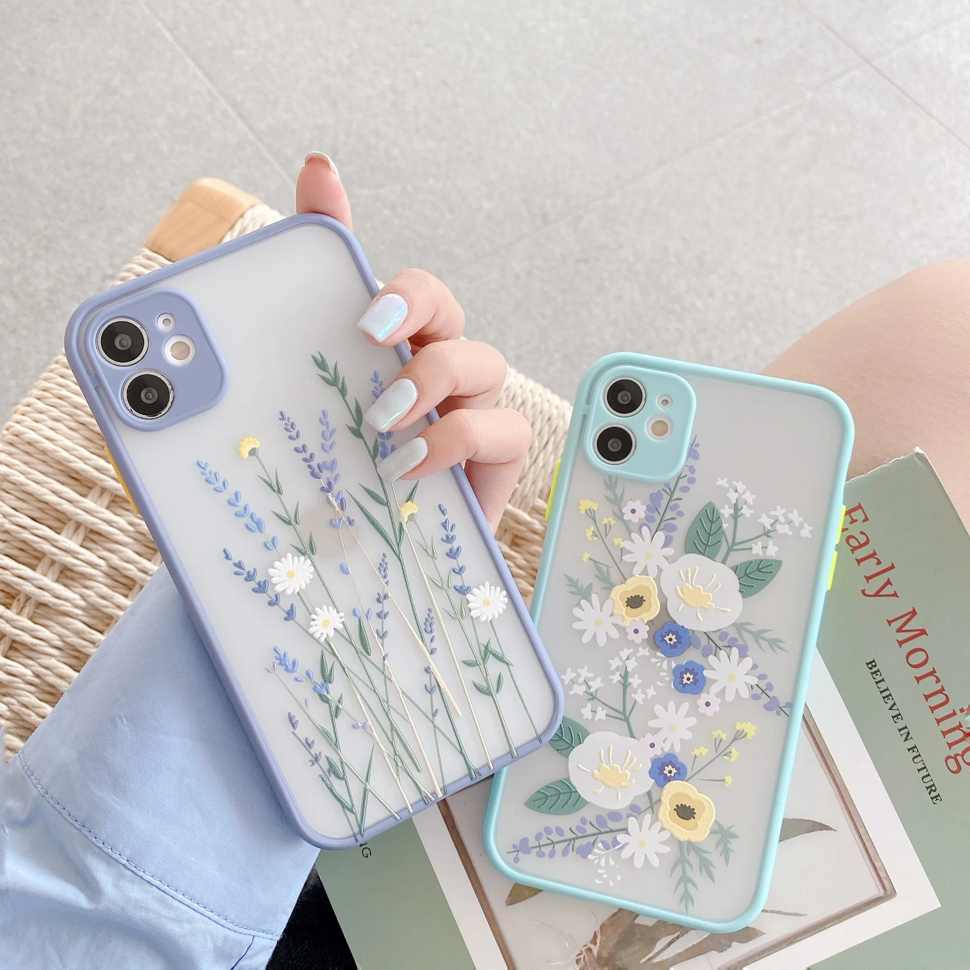 Luxury 3D Relief Flower Case For iPhone 12 Mini 11 Pro Max X XR XS Max 7 8 Plus Soft Bumper Transparent Matte PC Back Cover
Luxury 3D Relief Flower Case For iPhone 12 Mini 11 Pro Max X XR XS Max 7 8 Plus Soft Bumper Transparent Matte PC Back Cover