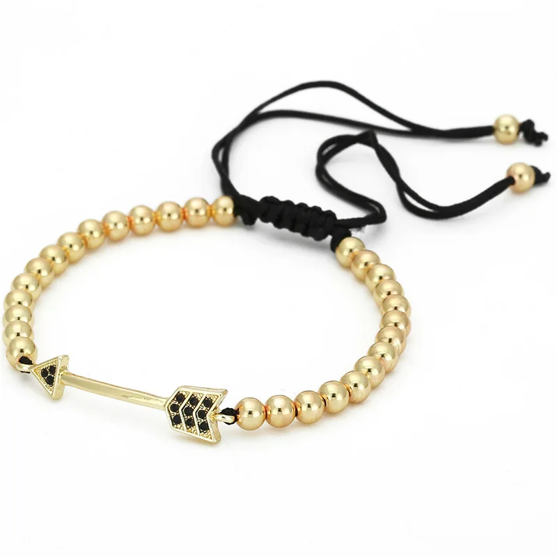 Men Bracelet Fashion Arrow Gold Silver Color Beads Charm Handmade Weave Adjustable Bracelets Bangle Accessories Women Jewelry
Men Bracelet Fashion Arrow Gold Silver Color Beads Charm Handmade Weave Adjustable Bracelets Bangle Accessories Women Jewelry