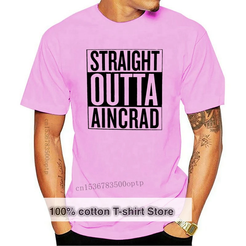 2020 New Printed Funny Straignt Outta Aincrad Sword Art Online Men's T-Shirt camiseta masculina women's tshirt
2020 New Printed Funny Straignt Outta Aincrad Sword Art Online Men's T-Shirt camiseta masculina women's tshirt