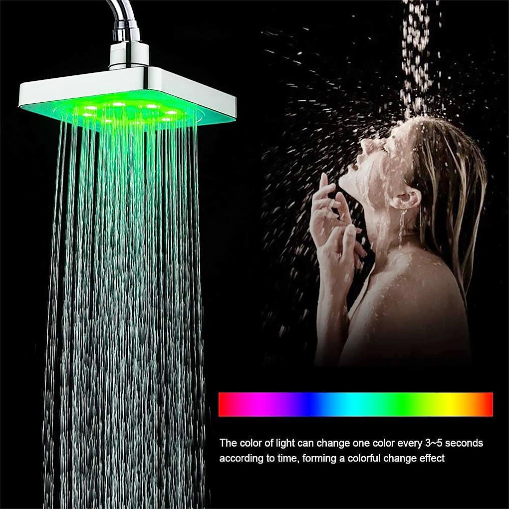 Creative Led Shower Head Colorful Head Bathroom 7 Colors Changing LED Shower Faucet Water Glow Light Water Saving Adjustable NEW
Creative Led Shower Head Colorful Head Bathroom 7 Colors Changing LED Shower Faucet Water Glow Light Water Saving Adjustable NEW