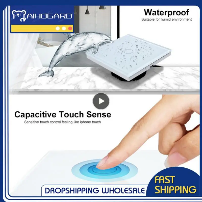 1PCS Wifi Wall Touch Switch EU No Neutral Wire Required Smart Light Switch 1 2 3 Gang 220V Tuya Smart Home Support Alexa
1PCS Wifi Wall Touch Switch EU No Neutral Wire Required Smart Light Switch 1 2 3 Gang 220V Tuya Smart Home Support Alexa