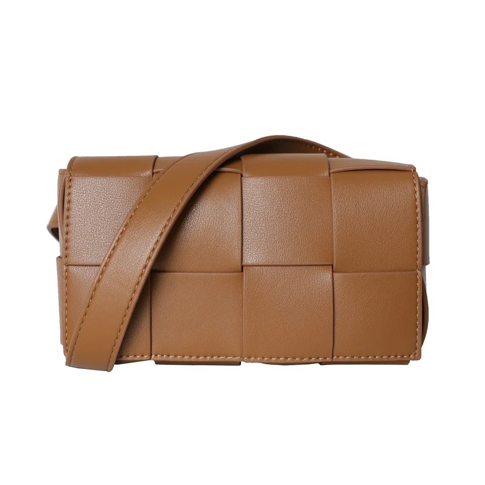 Quality Leather Knitting Flap Solid Color Women's Shoulder Bag Fashion Female Chain Design Party Purse Bag Ladies Waist Bag
Quality Leather Knitting Flap Solid Color Women's Shoulder Bag Fashion Female Chain Design Party Purse Bag Ladies Waist Bag