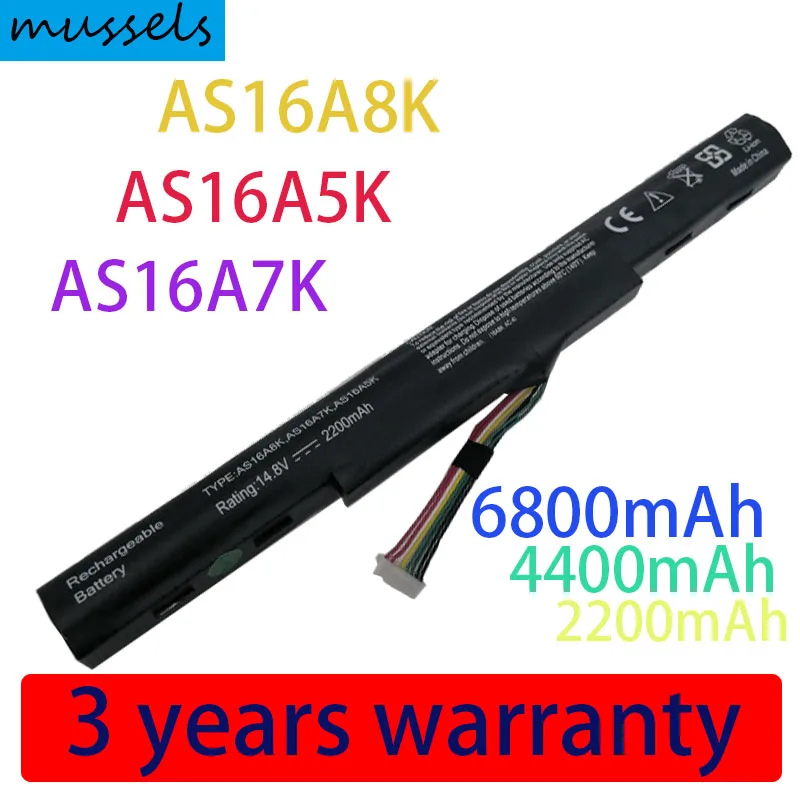 14.8V New Laptop Battery for Acer AS16A5K AS16A7K AS16A8K Aspire E15 E5-475G 523G 553G 573G 575G 774G E5-575 E5-575-59QB Series
14.8V New Laptop Battery for Acer AS16A5K AS16A7K AS16A8K Aspire E15 E5-475G 523G 553G 573G 575G 774G E5-575 E5-575-59QB Series
