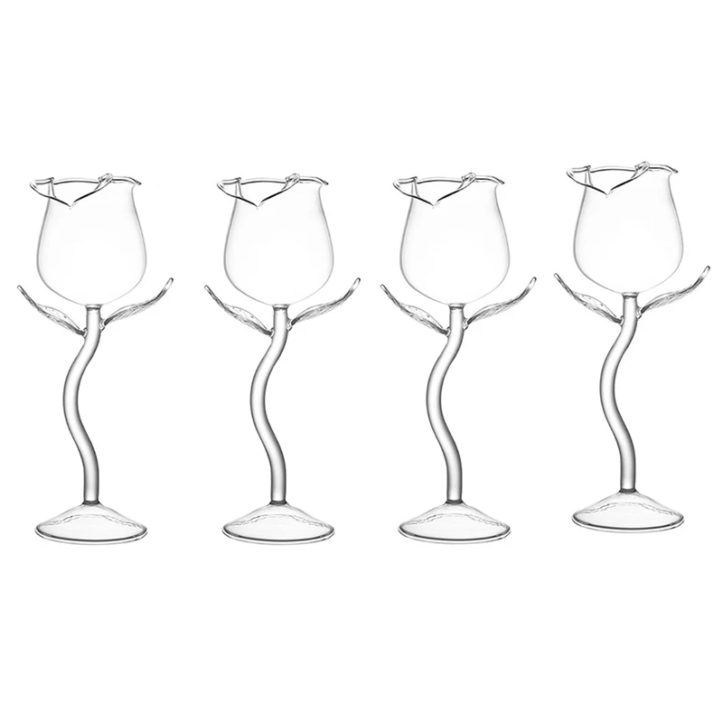4Pcs Glass Rose Wine Glass High Borosilicate Glass Goblet Rose Wine Glass is Suitable for Party Kitchen Bar Celebration
4Pcs Glass Rose Wine Glass High Borosilicate Glass Goblet Rose Wine Glass is Suitable for Party Kitchen Bar Celebration