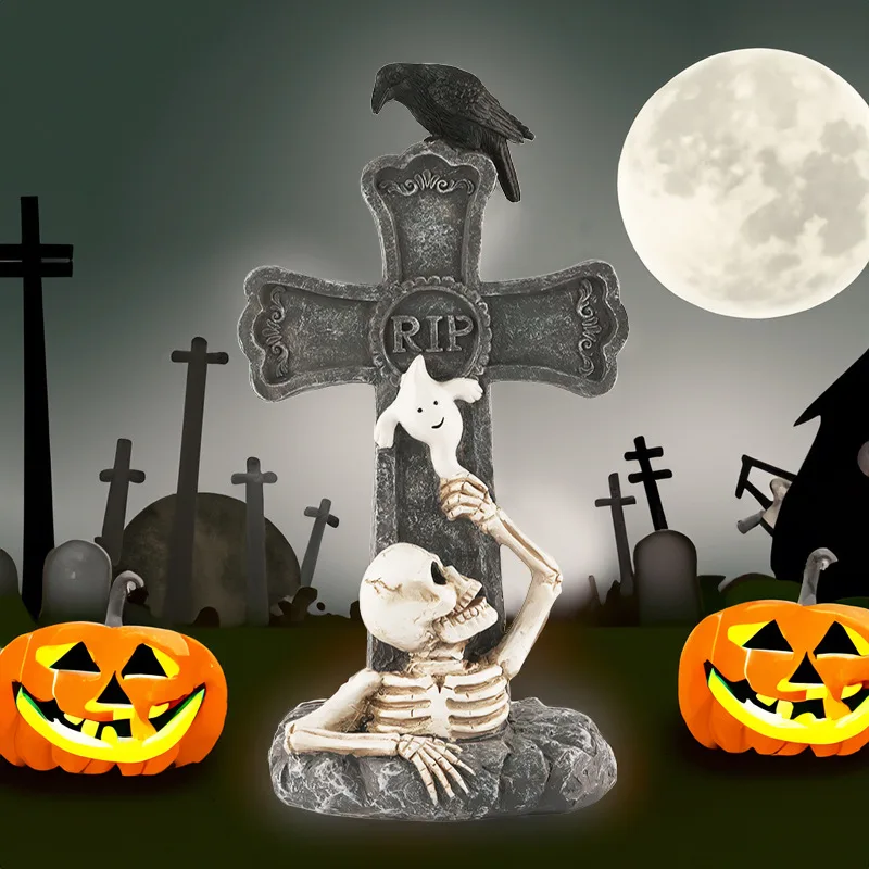 2024 Halloween Gravestone Decoration Crow Skull Tombstone Haunted House and Haunted Festival Arrangement PropsParty Decorations
2024 Halloween Gravestone Decoration Crow Skull Tombstone Haunted House and Haunted Festival Arrangement PropsParty Decorations