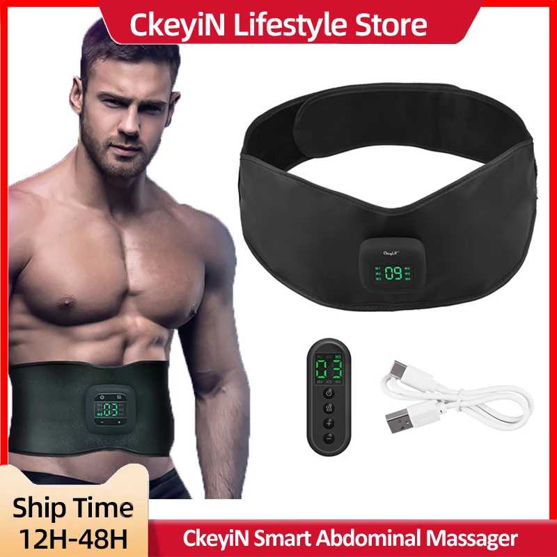 Ckeyin EMS Abdominal Massager Smart Fitness Massage Slimming Belt Waist Muscle Stimulator Massager for Body with Remote Control
Ckeyin EMS Abdominal Massager Smart Fitness Massage Slimming Belt Waist Muscle Stimulator Massager for Body with Remote Control